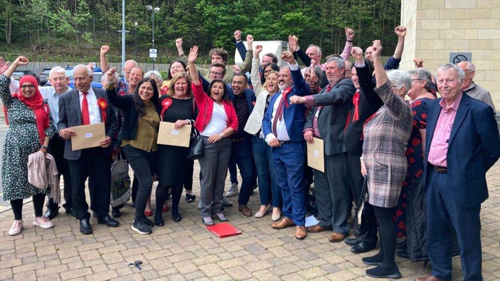 Labour celebrates in Kirklees