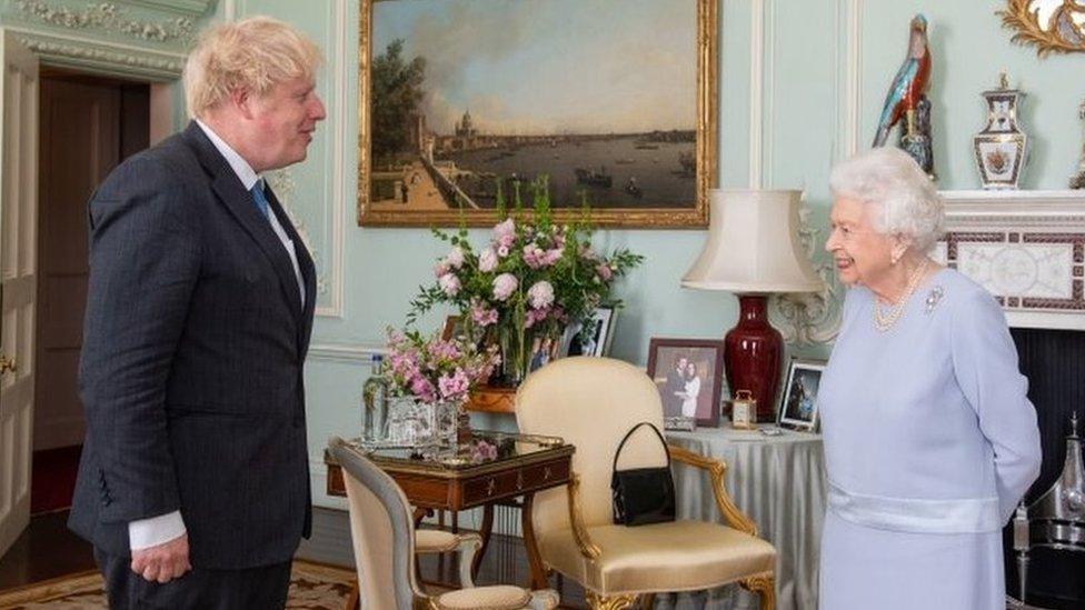 Boris Johnson and Queen Elizabeth