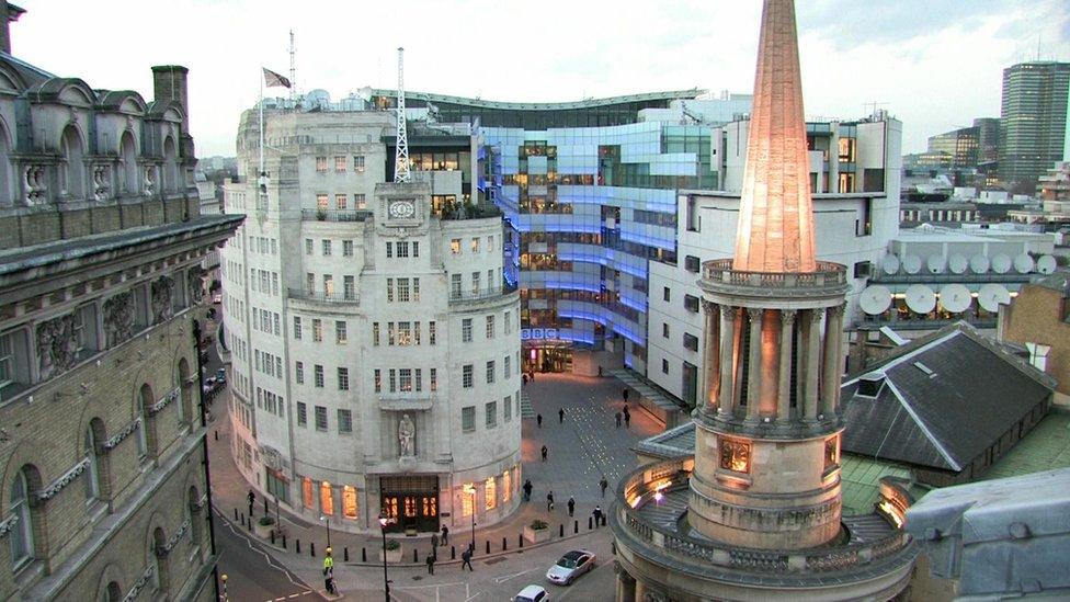 New Broadcasting House, London.