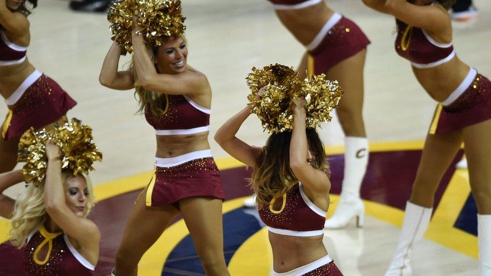 Cleveland Cavaliers cheerleaders perform in June 2015