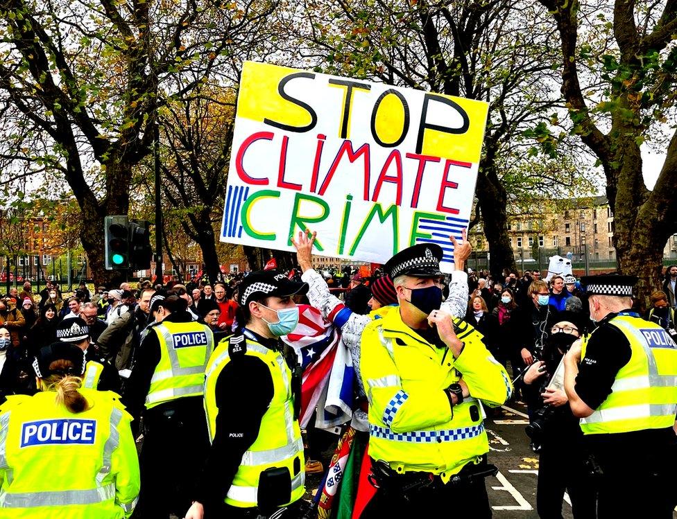 police and banner