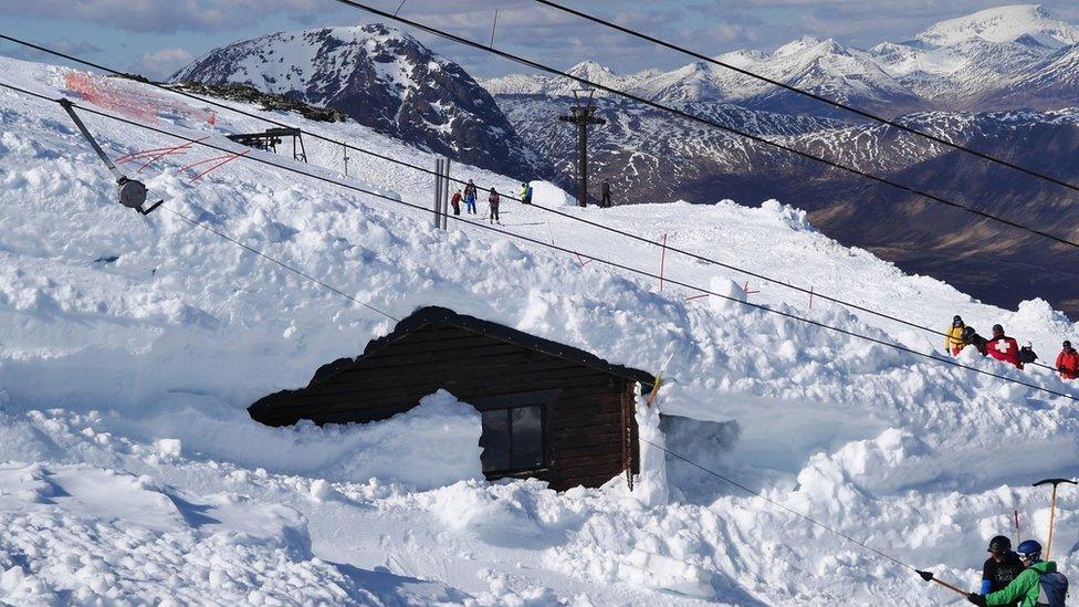 Snow at Glencoe Mountain ski resort in 2013-14