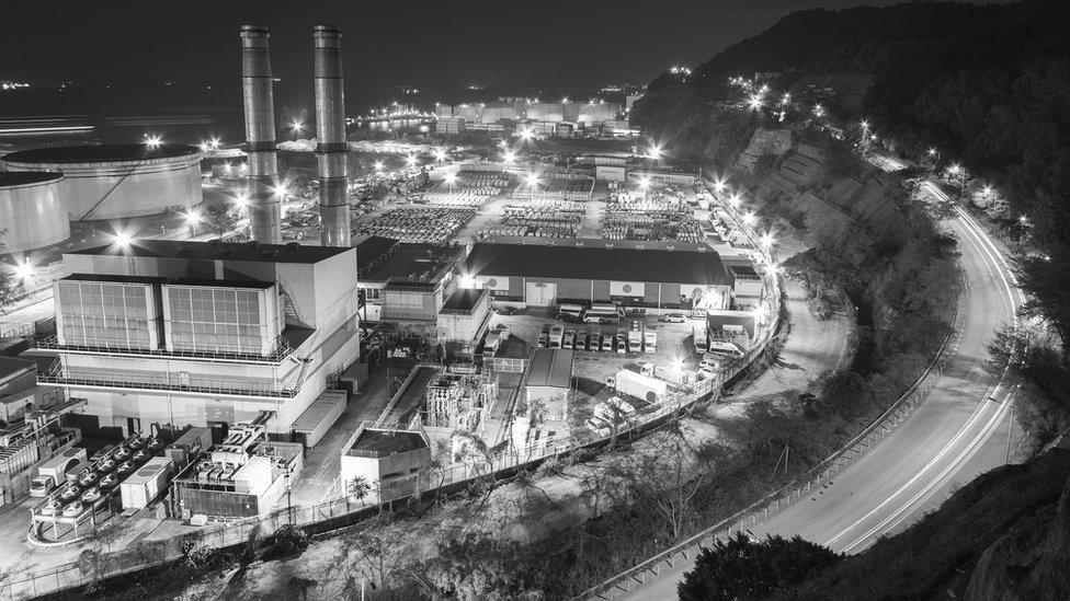 Industrial landscape view