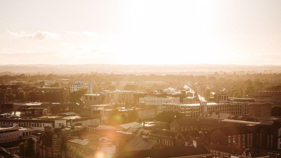 Sunset over Hull