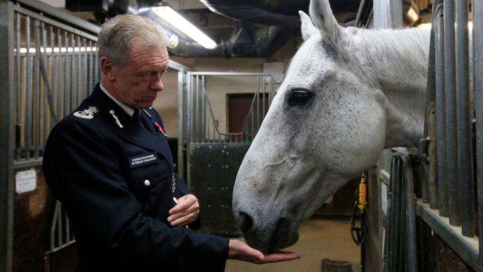 Metropolitan Police Commissioner Sir Bernard Hogan-Howe with Embassy