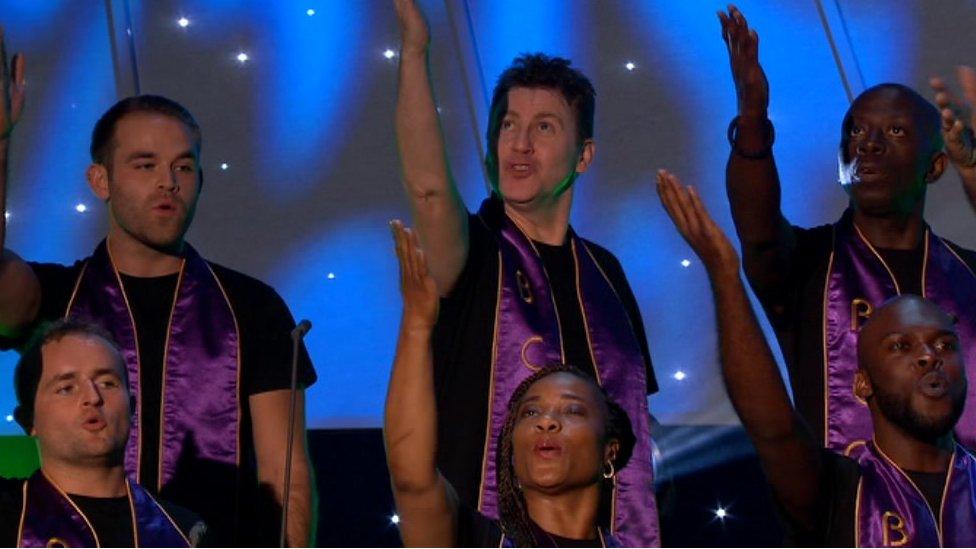 Members of the Birmingham Community Gospel Choir