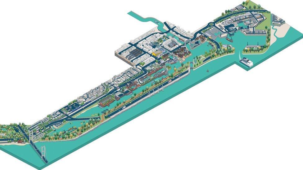 Map of Lagoon Hull (artist impression