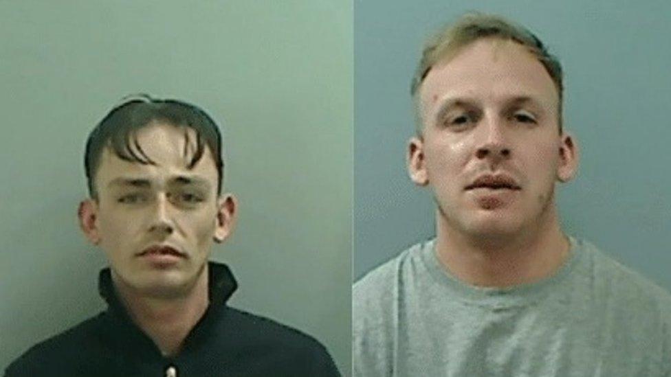 Mugshots of Craig Nash and Simon Nash