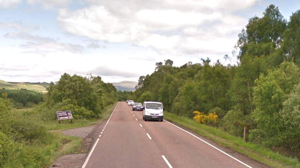 An A82 aig Tòrr Lunndaidh