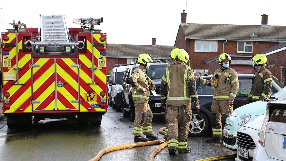 Firefighters in Hemel Hempstead