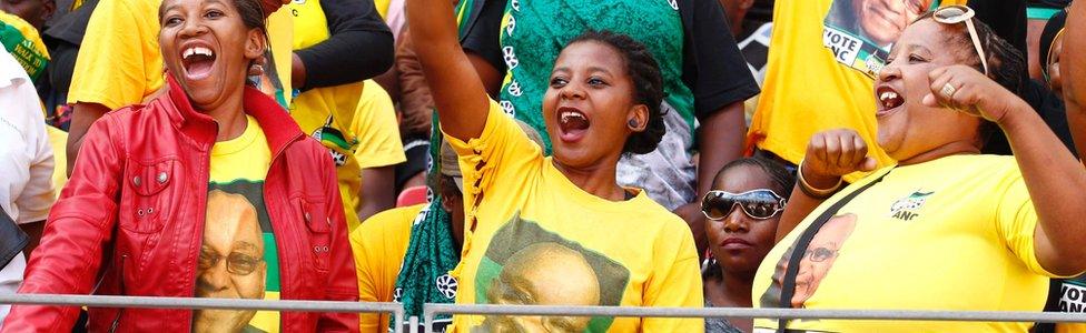 ANC supporters in Port Elizabeth, South Africa - 16 April 2016