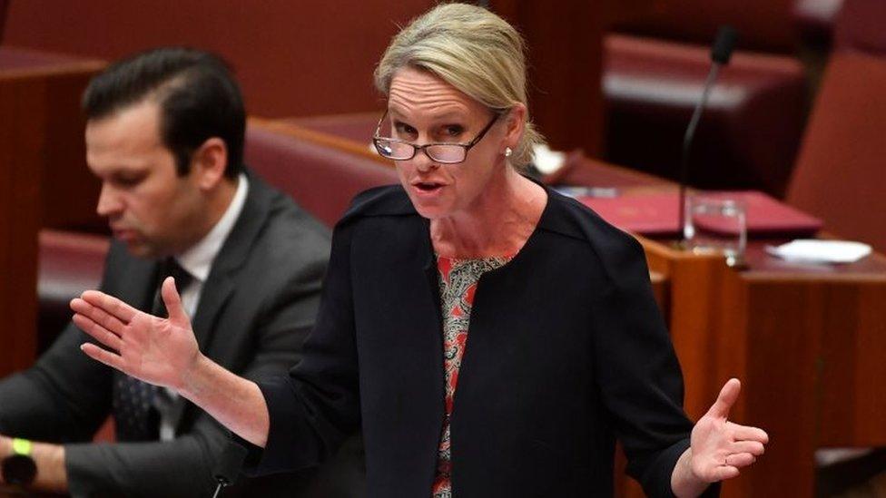 Fiona Nash speaks in Australia's Senate