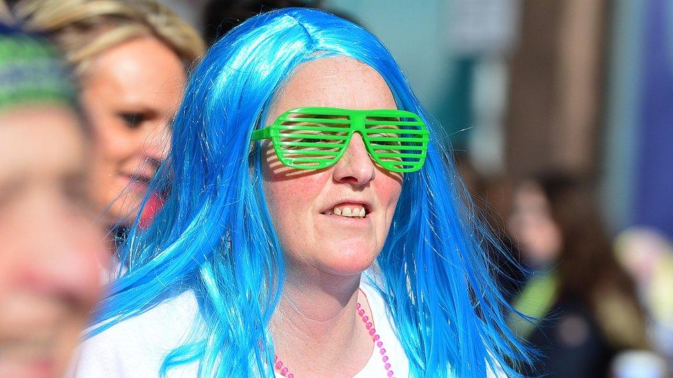 Runner at Belfast City Marathon