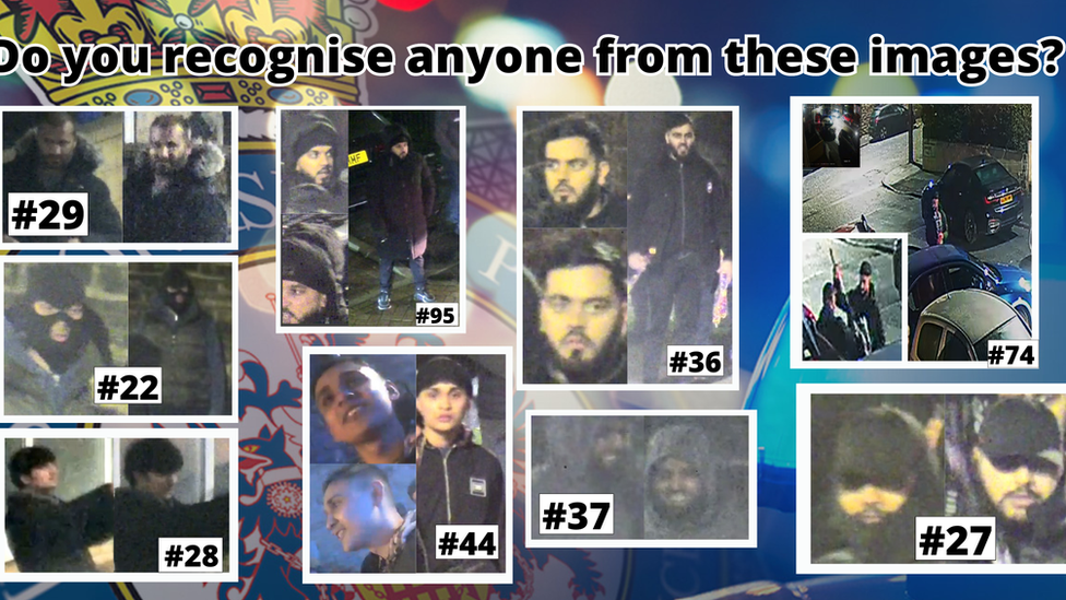 CCTV images of people in Halifax Bonfire Night 2022 disorder