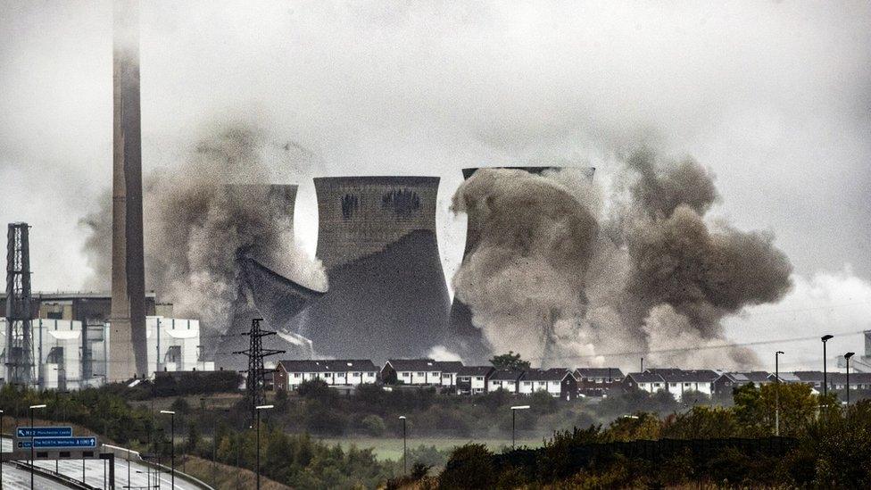 Ferrybridge demolition 2019