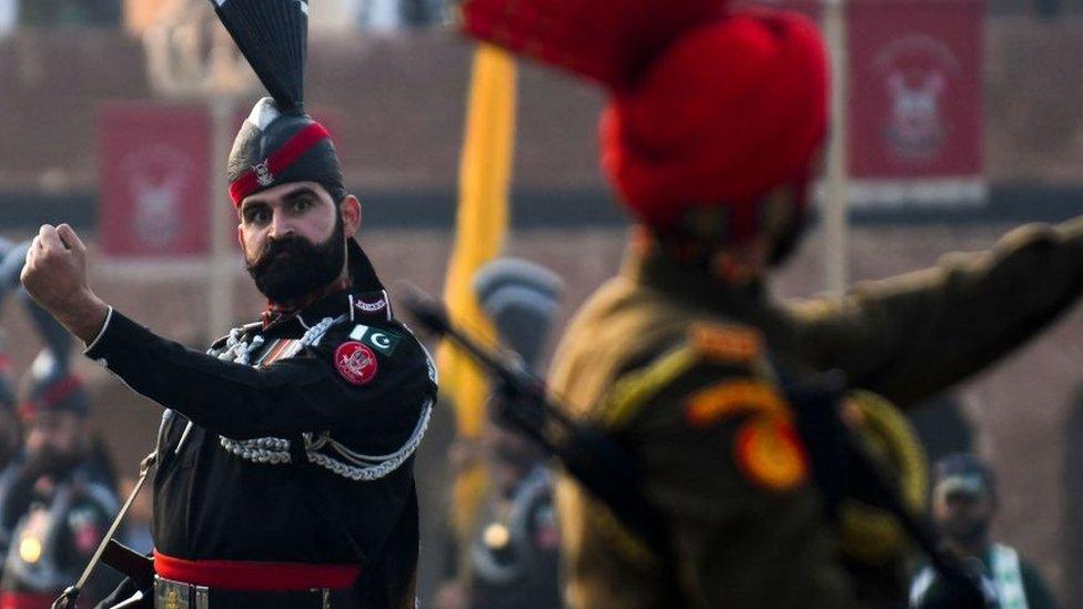 India-Pakistan border at Wagah