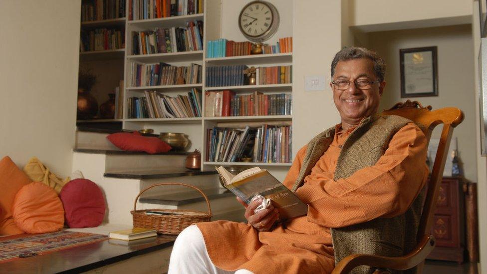 Girish Raghunath Karnad, a contemporary writer, playwriter, actor and movie director in Kannada language poses for a profile shoot on March 7, 2010 in Bangalore, India.