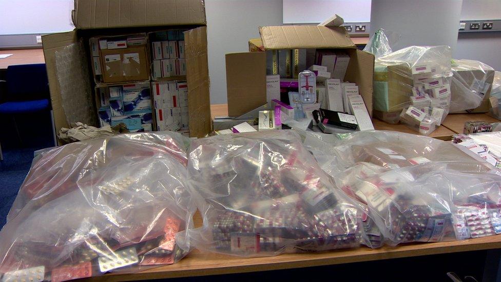 Prescription drugs seized as part of Operation Pangea