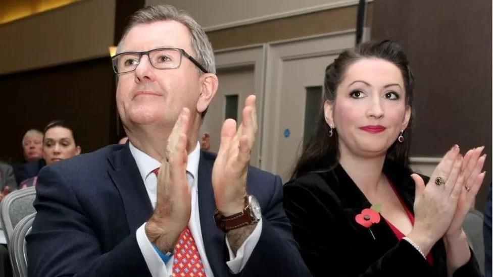 DUP leader Sir Jeffrey Donaldson and Emma Little-Pengelly