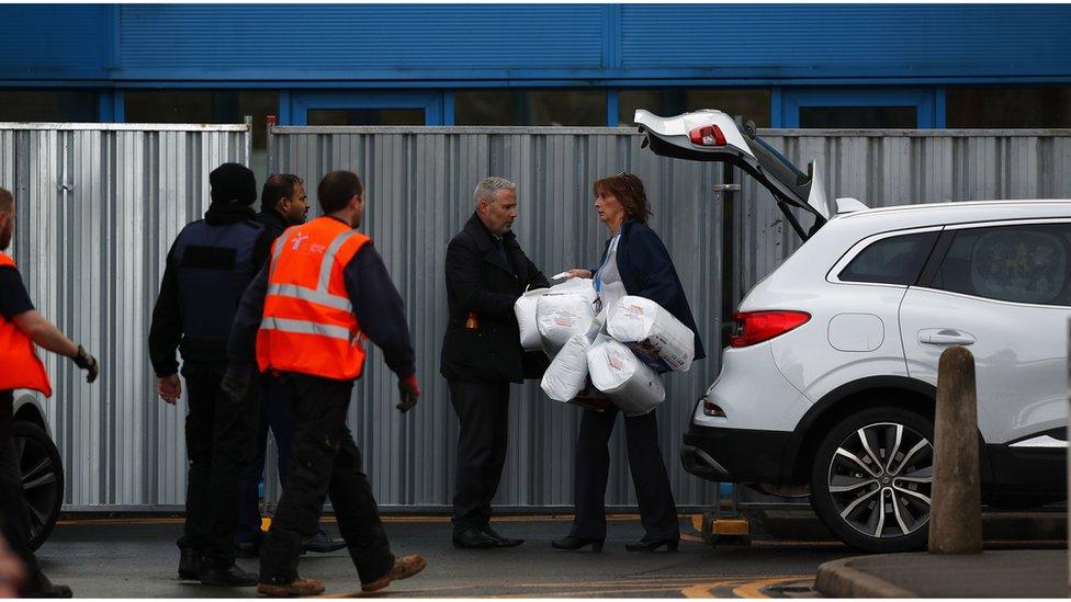 Preparations were seen being made at Arrowe Park Hospital ahead of the arrival of citizens evacuated from China.