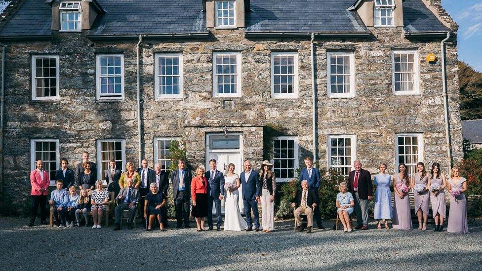 The wedding of Will's daughter Daisy at the house