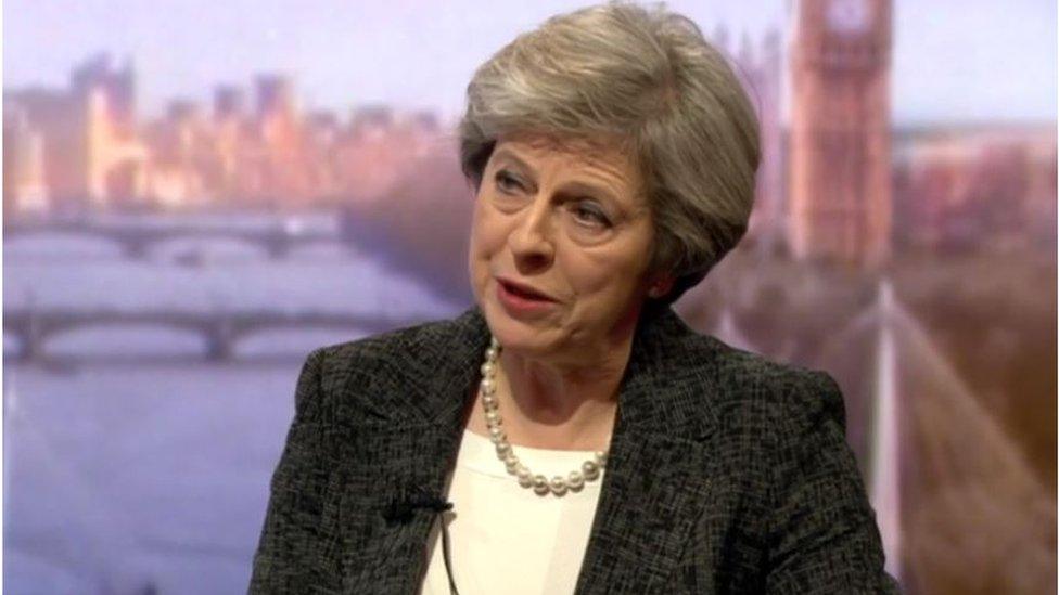 Theresa May on Marr show