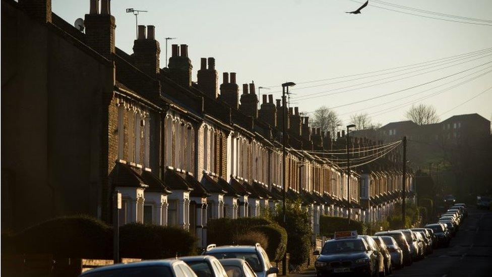 Row of terraced houses