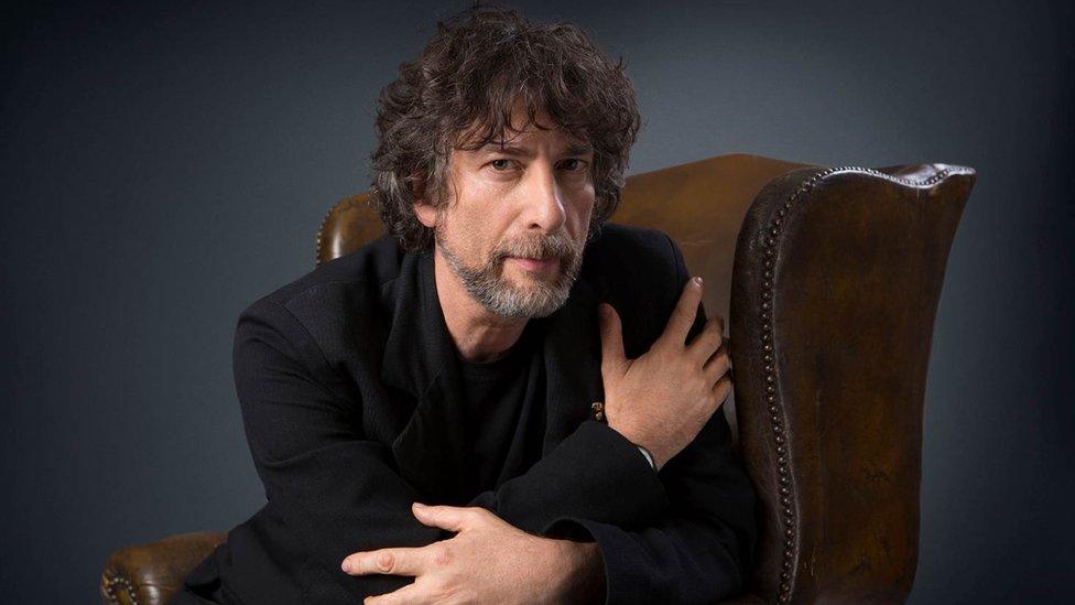 Picture shows author Neil Gaiman photographed for the Radio 4 adaption of his story 'How the Marquis Got His Coat Back'.