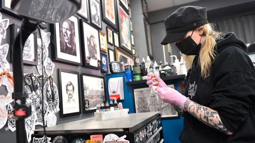 Staff at Sailor's Grave, Tattoo Studio in Belfast are busy preparing their premises for reopening