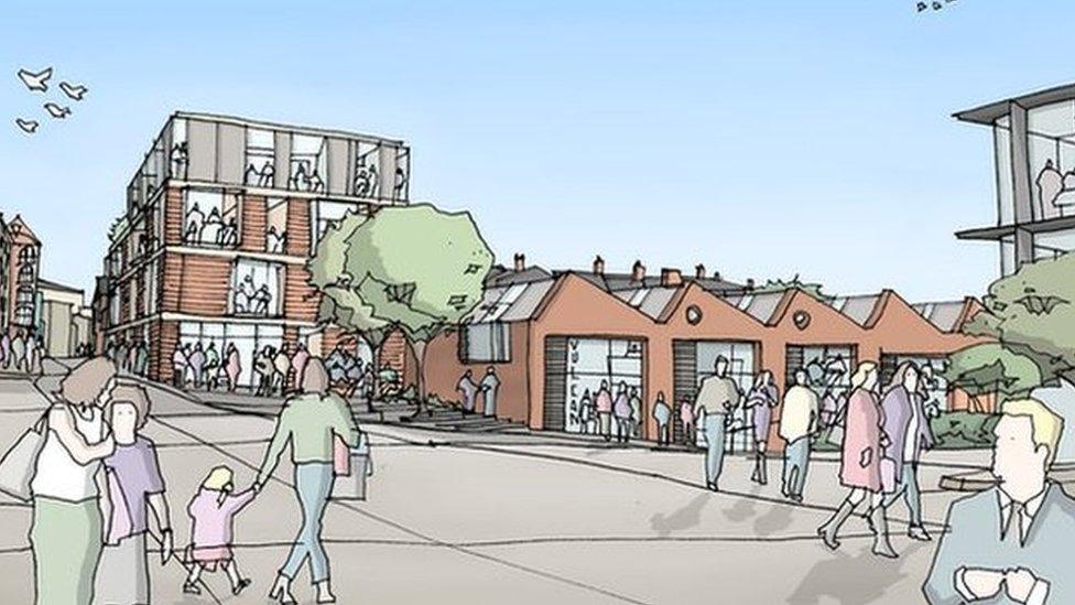 Artist's impression of Northampton's community arts centre