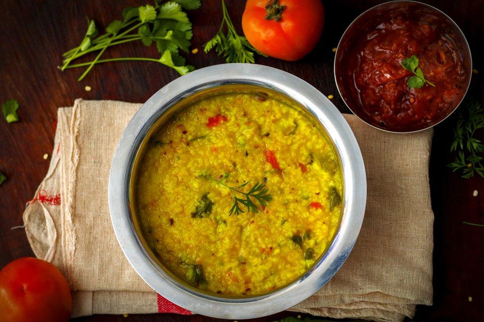 A plate of khichdi