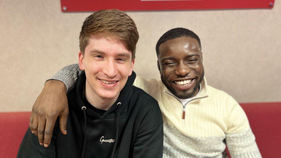 Rapper James Eyo (right) and producer Lee Elliott