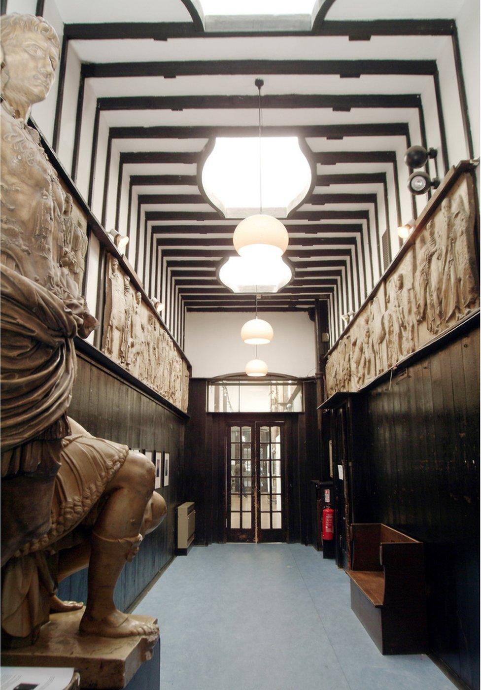 First floor cooridor on east side of Mackintosh Building between Mackintosh Museum and Mackintosh Room. Completed 1897-1899