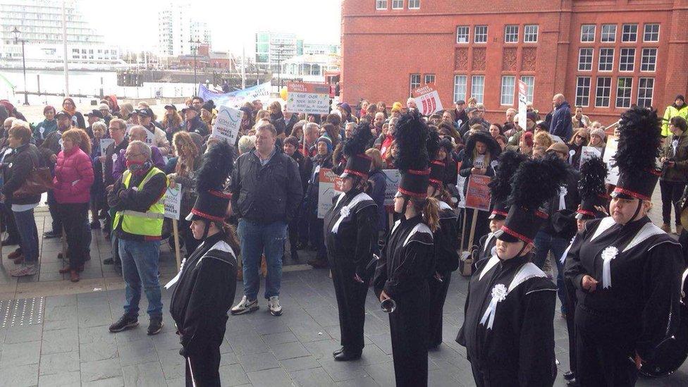 Crowds at the rally