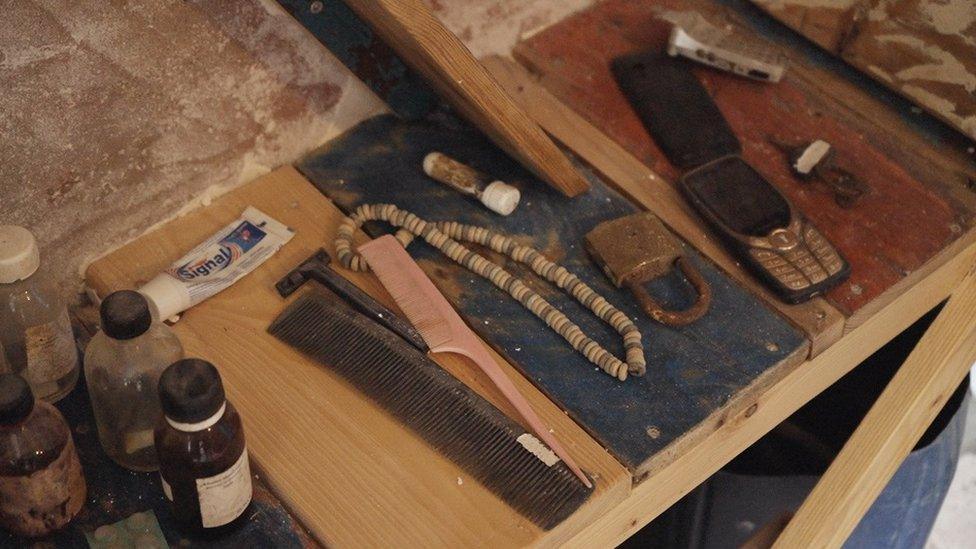 Combs, necklace and some toothpaste among personal items