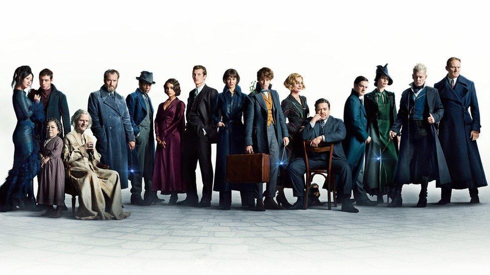 The cast of Fantastic Beasts: The Crimes of Grindelwald