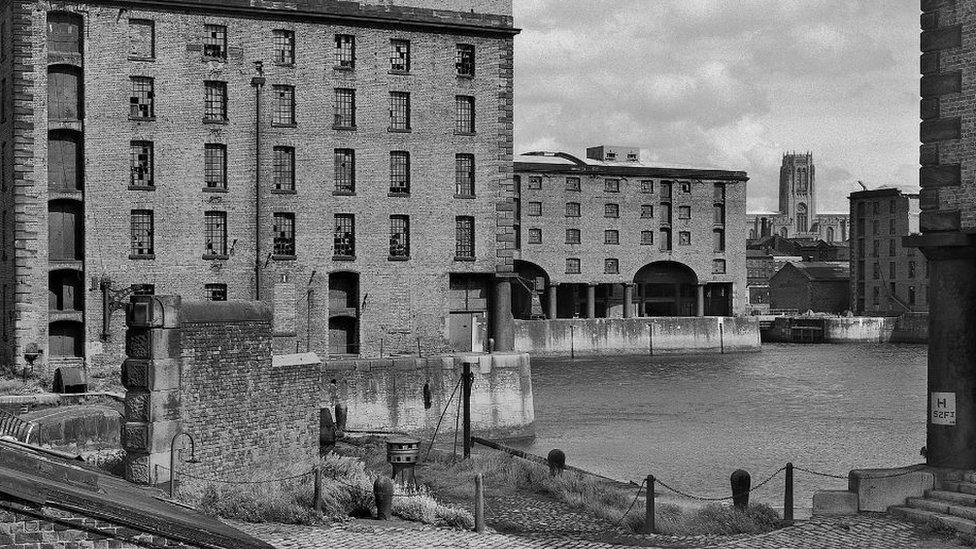 Liverpool docks in 1974