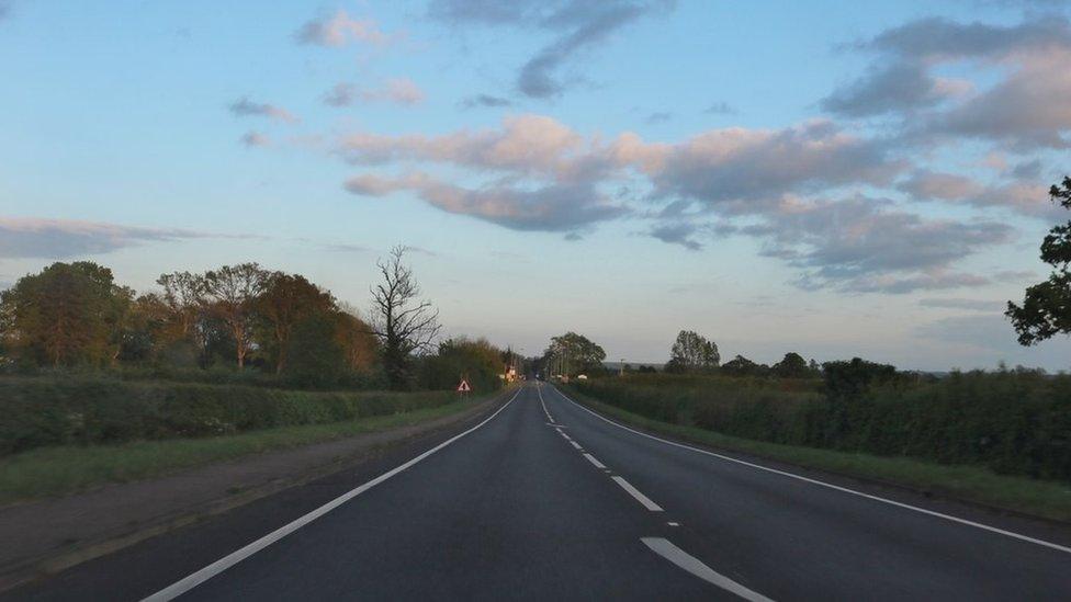 The A5 at Potterspury, Northamptonshire