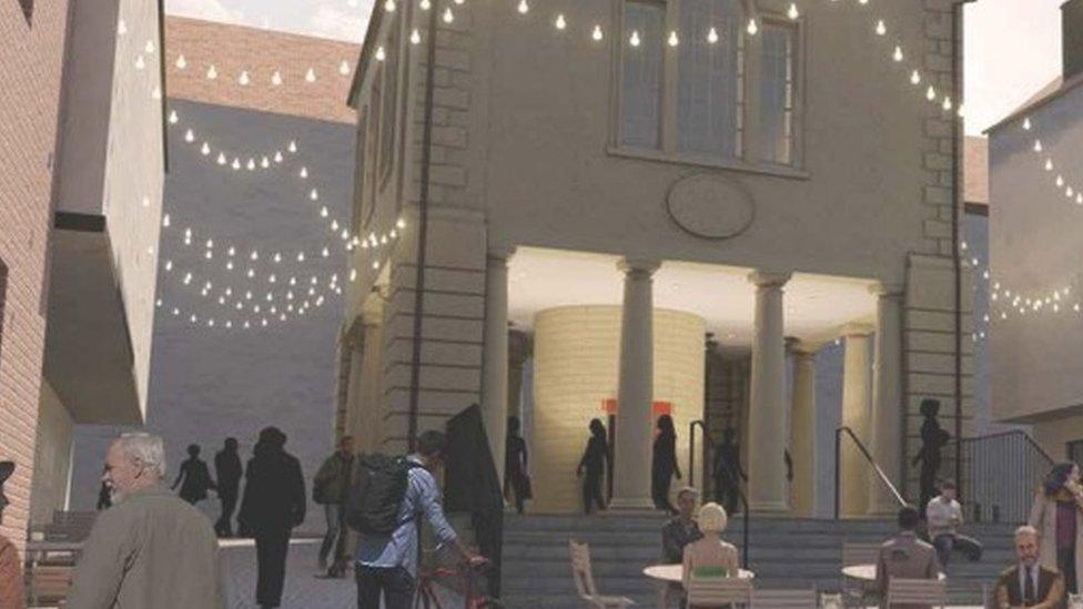 Artist's impression of Whitby Old Town Hall