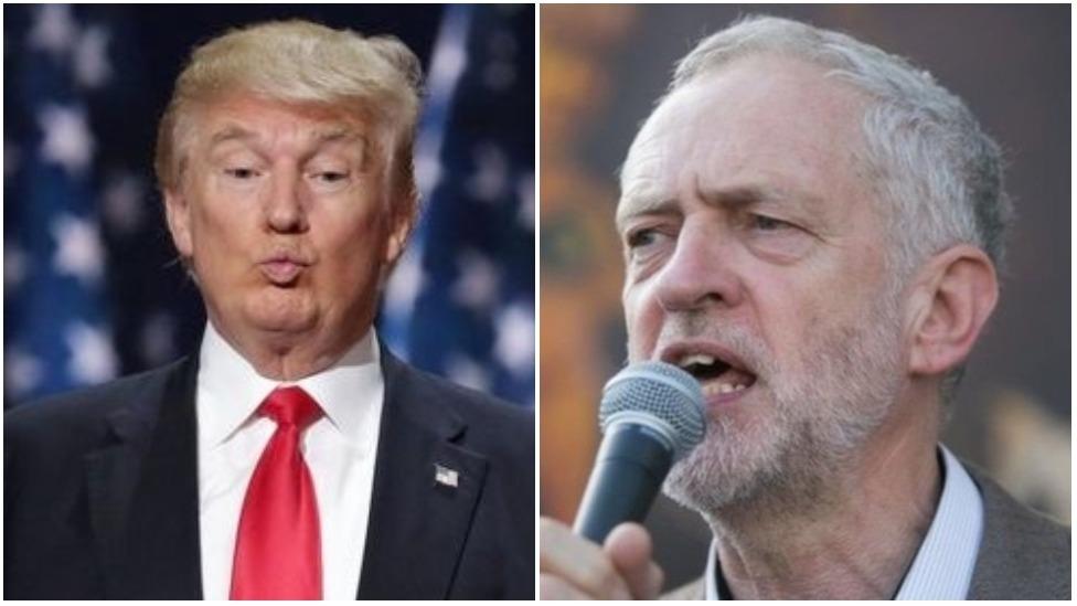 Donald Trump and Jeremy Corbyn