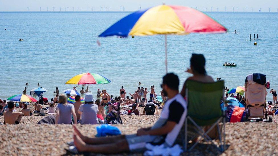 People at the beach