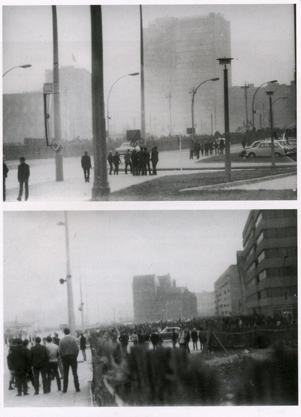 Stasi photographs of crowds in East Berlin hoping to hear the Rolling Stones