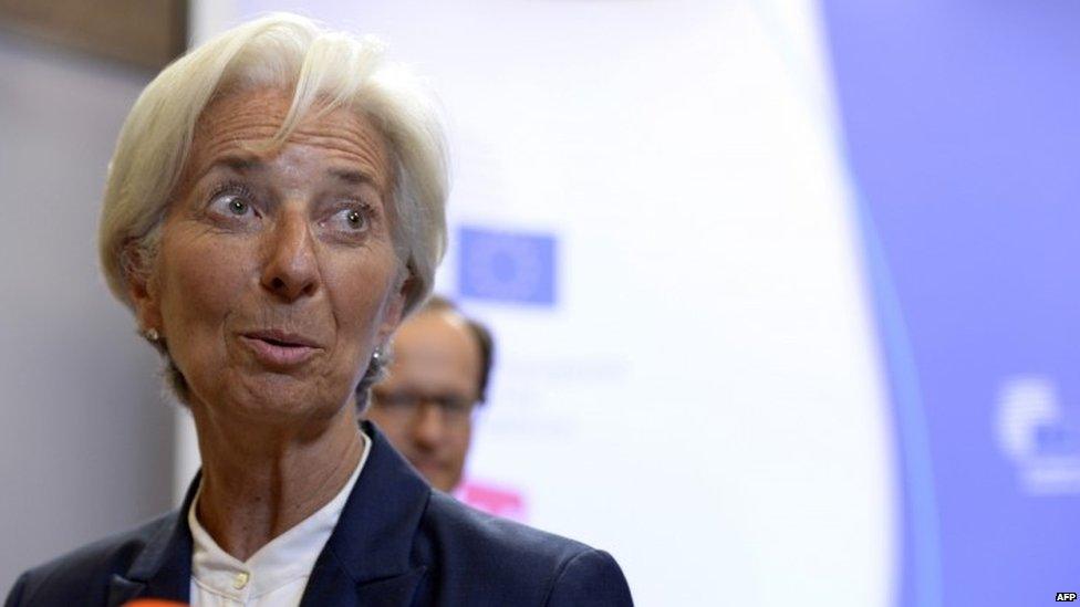 IMF Managing Director Christine Lagarde (13 July 2015)