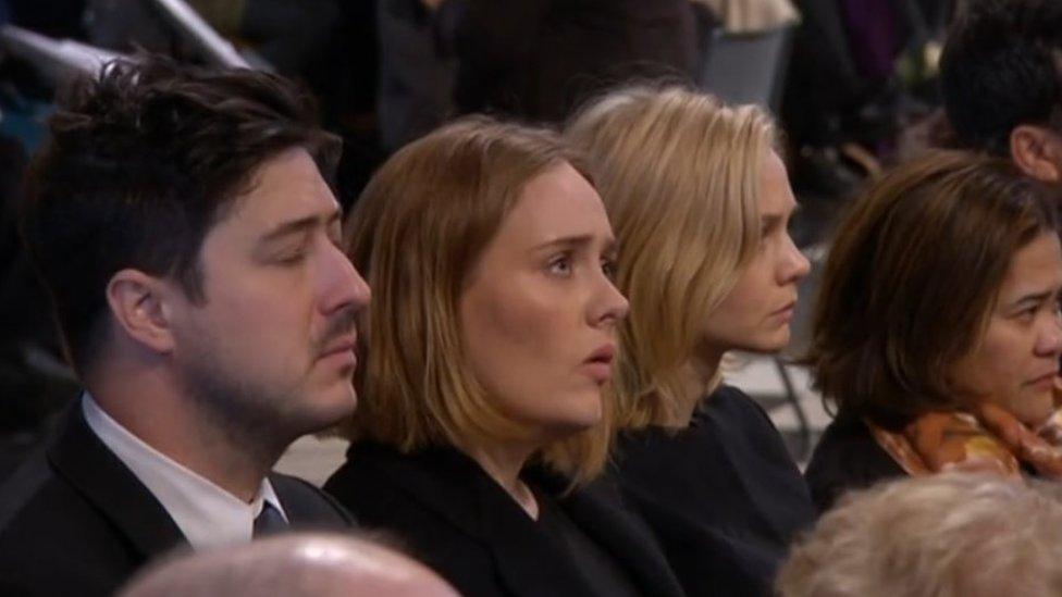 Adele at Grenfell memorial