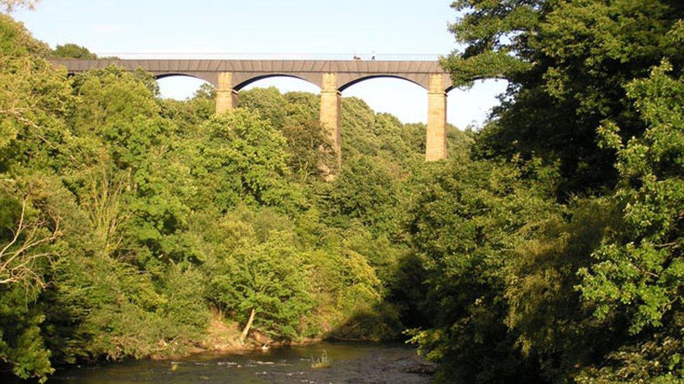 The Pontcysyllte aqueduc