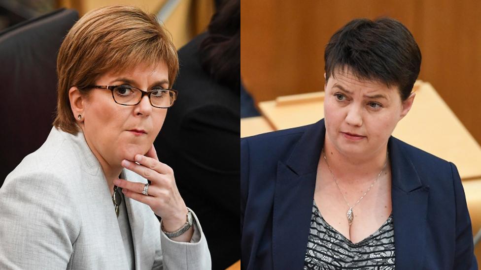 Nicola Sturgeon and Ruth Davidson