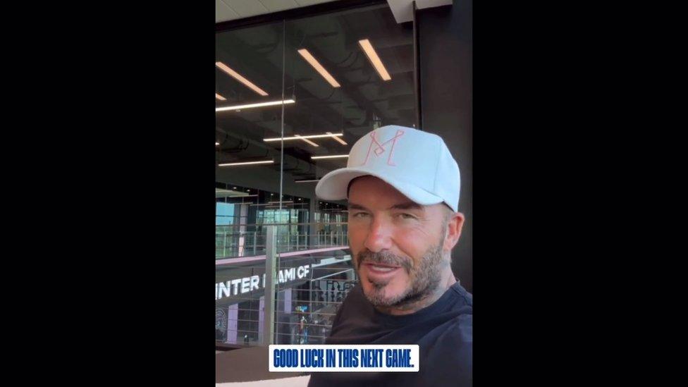 David Beckham in video on TikTok