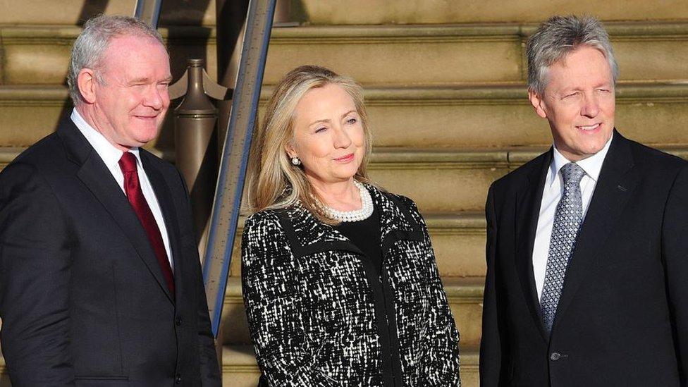 Hillary Clinton visited Stormont when she was US secretary of state in 2012