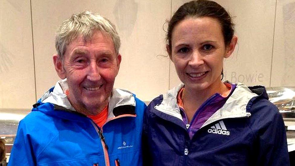 Ron Hill and Jo Pavey