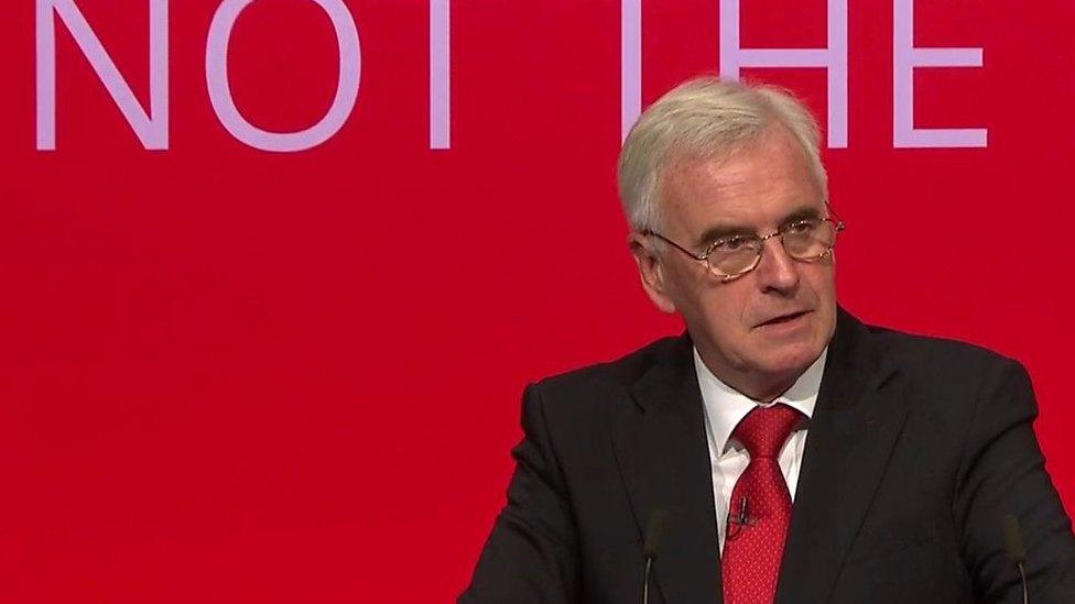 John McDonnell at Labour conference